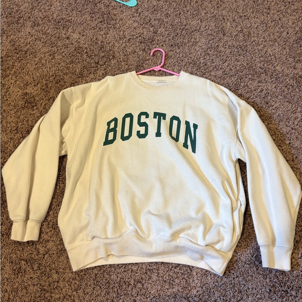 Brandy Melville Cream Fleece-Lined Sweatshirt